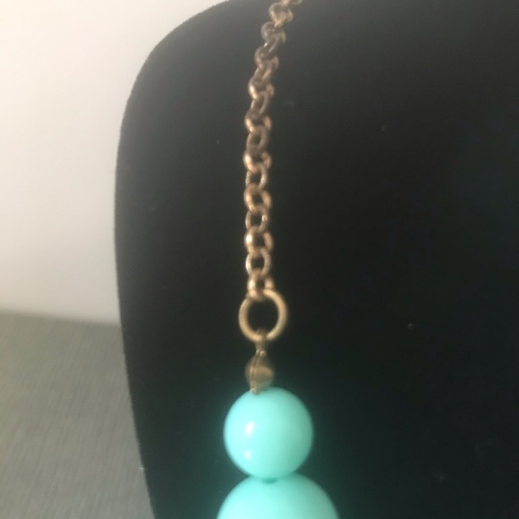 Turquoise Blue statement necklace - Picture 2 of 6